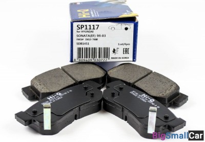 Колодки тормозные задние Hunday Sonata SP1117 - купить Губовском