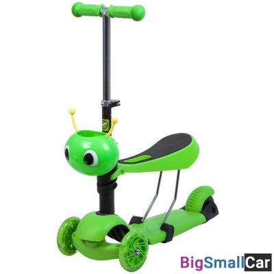 Детский самокат-кикборд 120S.DISCOKIDS.GN7 NOVATRACK - купить Губовском