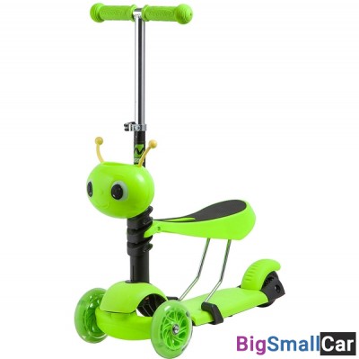 Детский самокат-кикборд 120S.DISCOKIDS.GN9 NOVATRACK - купить Губовском