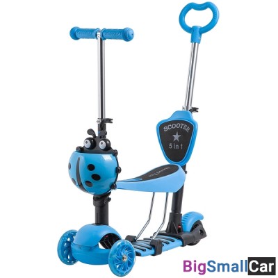 Детский самокат-кикборд 120SB.DISCOKIDS.BL9 NOVATRACK - купить Губовском