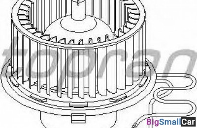 Вентилятор печки hans pries 111353755 - купить Губовском