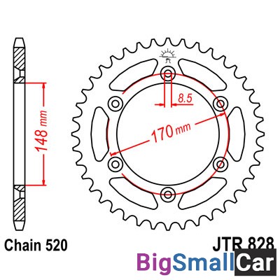 Звезда ведомая JT JTR828.47 - купить Губовском
