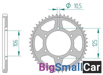 Звезда ведомая AFAM 86605-47 (JTR2014.47) - купить Губовском