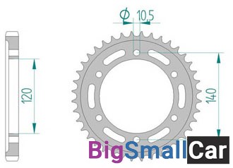 Звезда ведомая AFAM 16603-39 (JTR499.39) - купить Губовском