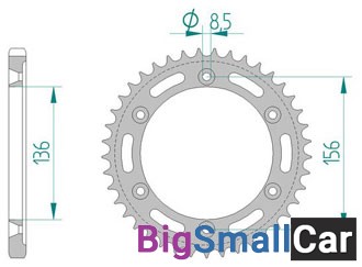 Звезда ведомая AFAM 14506-43 (JTR1791.43) - купить Губовском