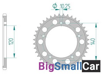 Звезда ведомая AFAM 15605-42 аллюминий (JTR1793.42) - купить Губовском