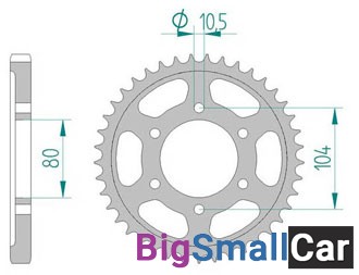Звезда ведомая AFAM 16604-41 (JTR488.41) - купить Губовском