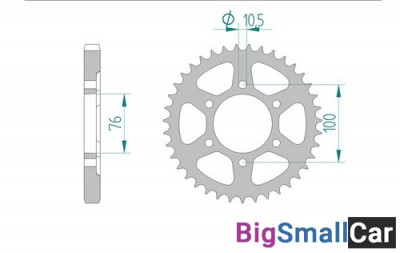Звезда ведомая AFAM 14902-48 (JTR816.48) - купить Губовском