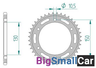 Звезда ведомая AFAM 10501-46 (JTR245/3.46) - купить Губовском
