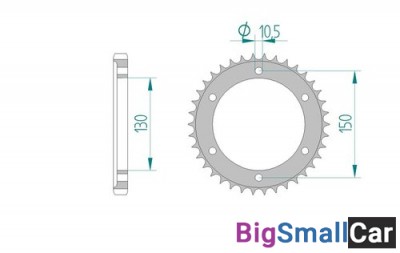 Звезда ведомая AFAM 12802-46 (JTR866.46) - купить Губовском