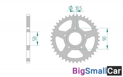 Звезда ведомая AFAM 10215-40 - купить Губовском