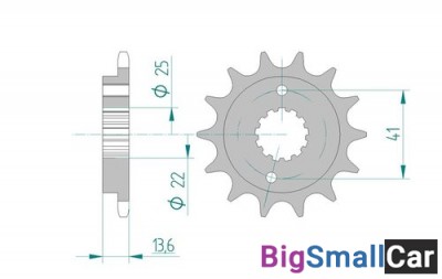 Звезда ведущая AFAM 20517-14 (JTF1307.14) - купить Губовском