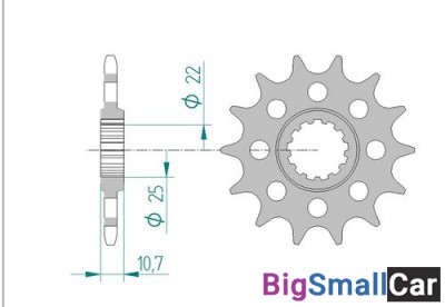 Звезда ведущая AFAM 21511-16 (JTF1581,16)  520 - купить Губовском
