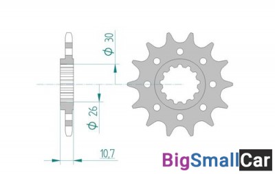 Звезда ведущая AFAM 21804-14 (JTF1579.14)  520 - купить Губовском