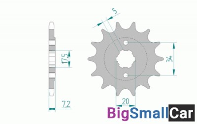 Звезда ведущая AFAM 20305-15 (JTF327.15) - купить Губовском