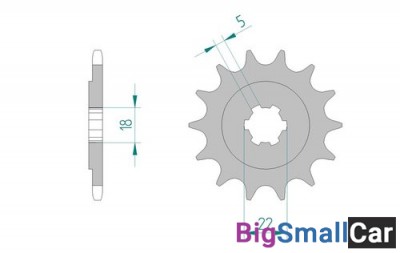 Звезда ведущая AFAM 24201-12 (JTF1445.12) - купить Губовском