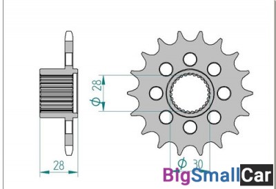 Звезда ведущая AFAM 37601-18 (APRILIA MANA 850) - купить Губовском