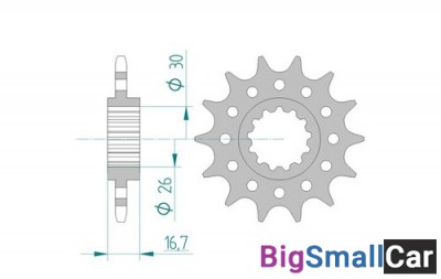Звезда ведущая AFAM 20608-14 (JTF1269,14) CBR900RR  520 - купить Губовском