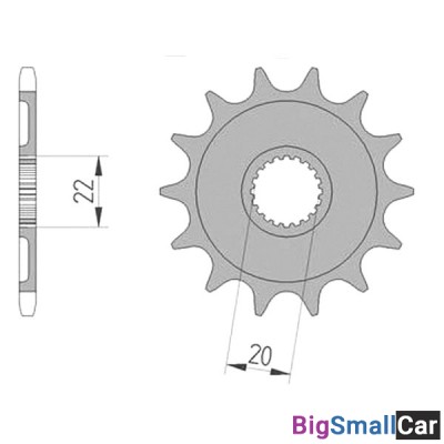 Звезда ведущая AFAM 21309-12 (JTF1590.12) - купить Губовском
