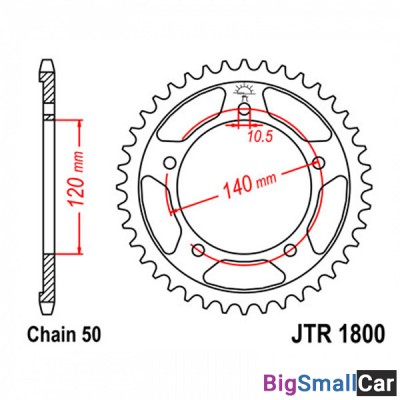 Звезда ведомая JT JTR1800.46 - купить Губовском