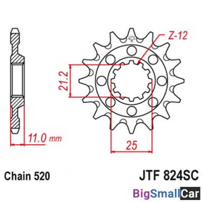Звезда ведущая JT JTF824.13SC - купить Губовском