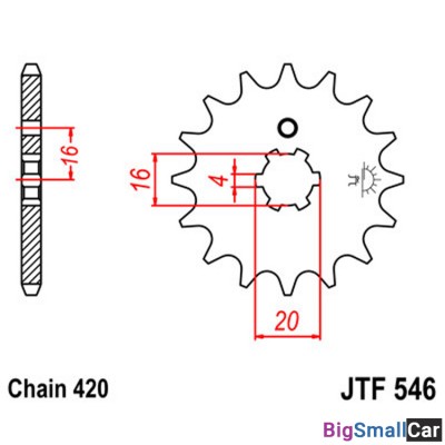 Звезда ведущая JT JTF546.14 - купить Губовском