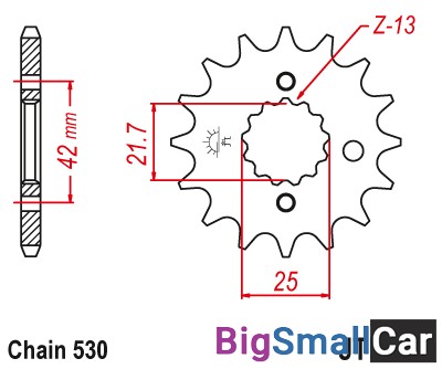 Звезда ведущая JT JTF513.18 - купить Губовском