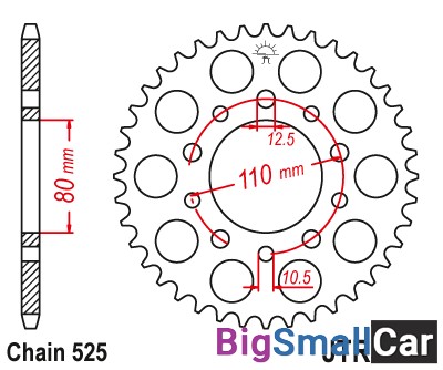 Звезда ведомая JT JTR1332.46 - купить Губовском
