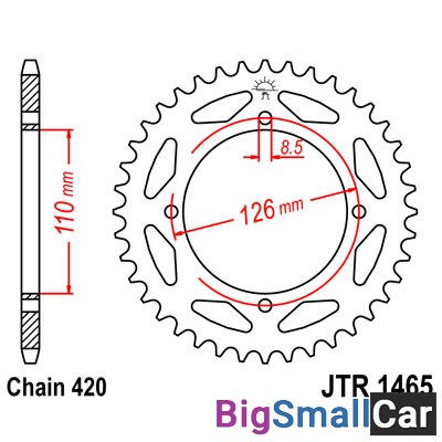 Звезда ведомая JT JTR1465.47 - купить Губовском