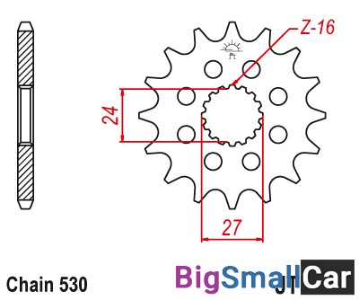 Звезда ведущая JT JTF423.16 - купить Губовском