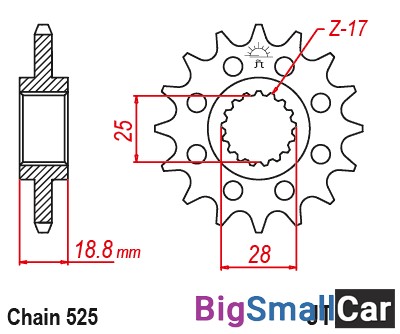Звезда ведущая JT JTF405.20