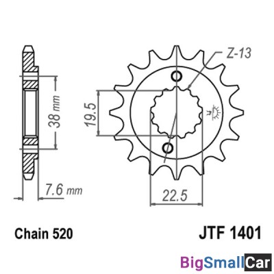Звезда ведущая JT JTF1401.13