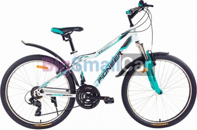 Горные велосипеды PIONEER FAVORITE 26/16 white-mint-black - купить Губовском