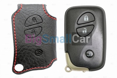 Чехол Для Ключа Lexus (Брелок), Кожаный, Цвет Нити Красный bgt322 - купить Губовском