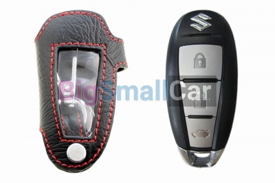 Чехол Для Ключа Suzuki (Брелок), Кожаный, Цвет Нити Красный bgt520 - купить Губовском