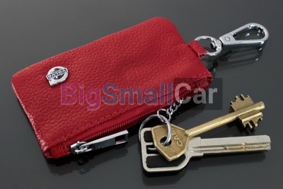 Чехол Для Ключей Volvo Универсальный, Кожаный С Металическим Значком, Красный bgt1087 - купить Губовском